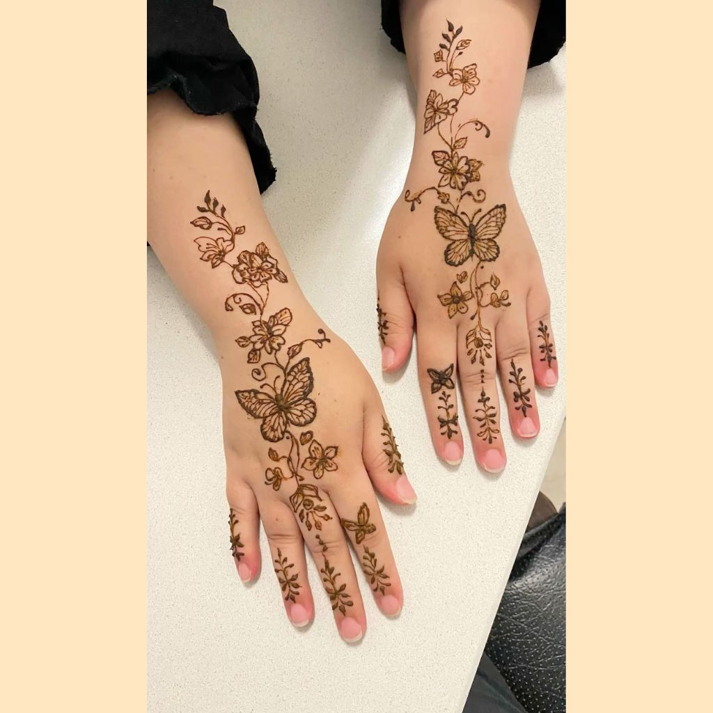 Cute mehndi design for kids