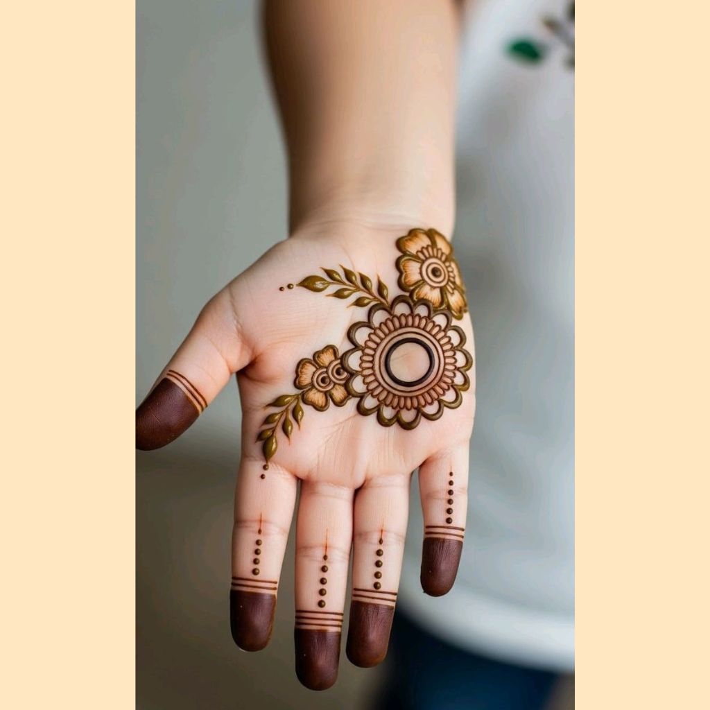Cute mehndi design for kids