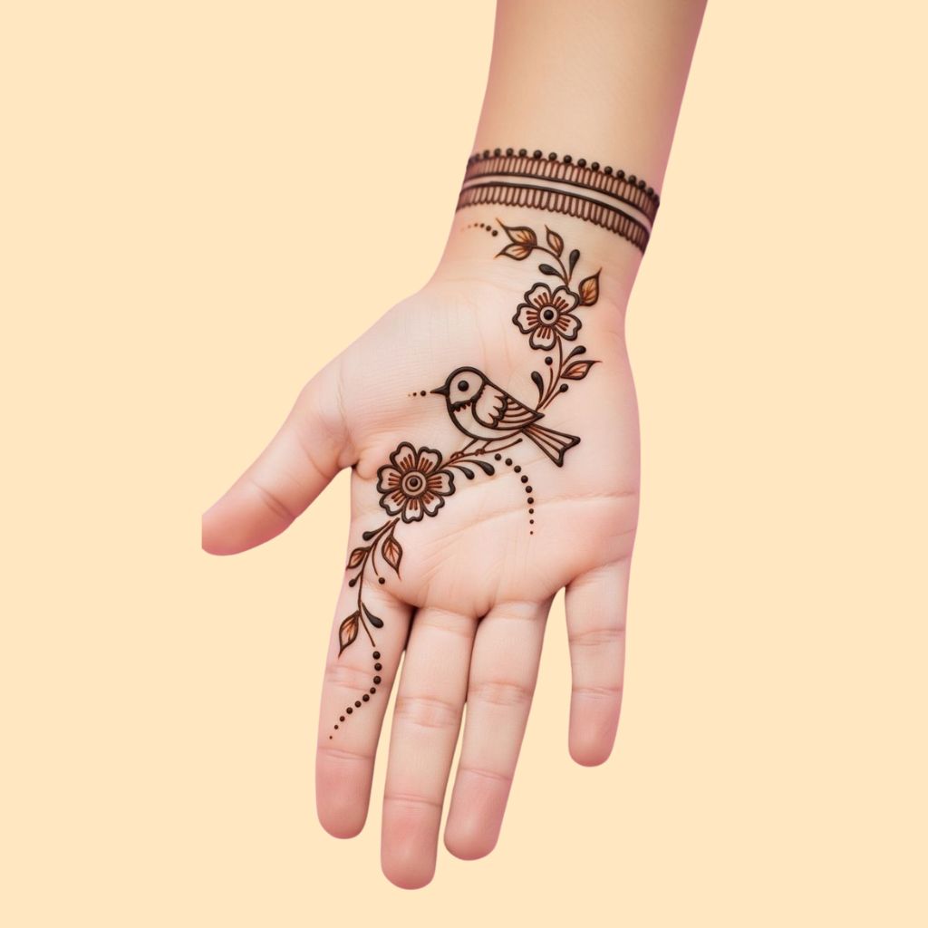Cute mehndi design for kids