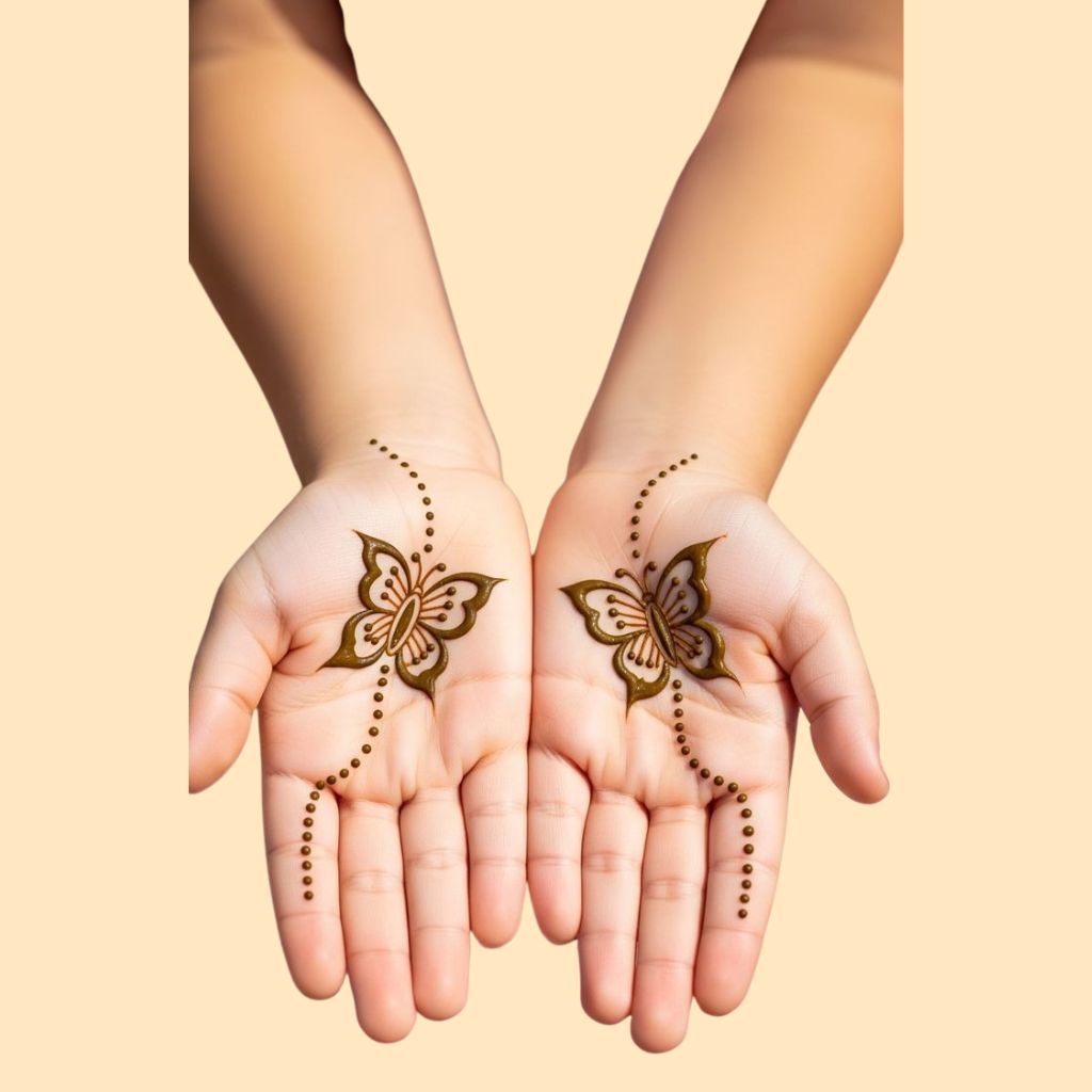 Cute mehndi design for kids