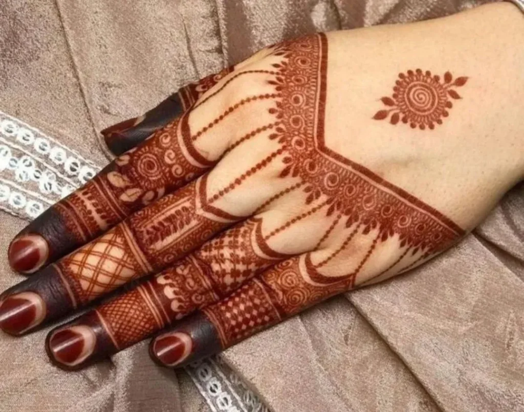 Royal Finger Mehndi Designs Photo