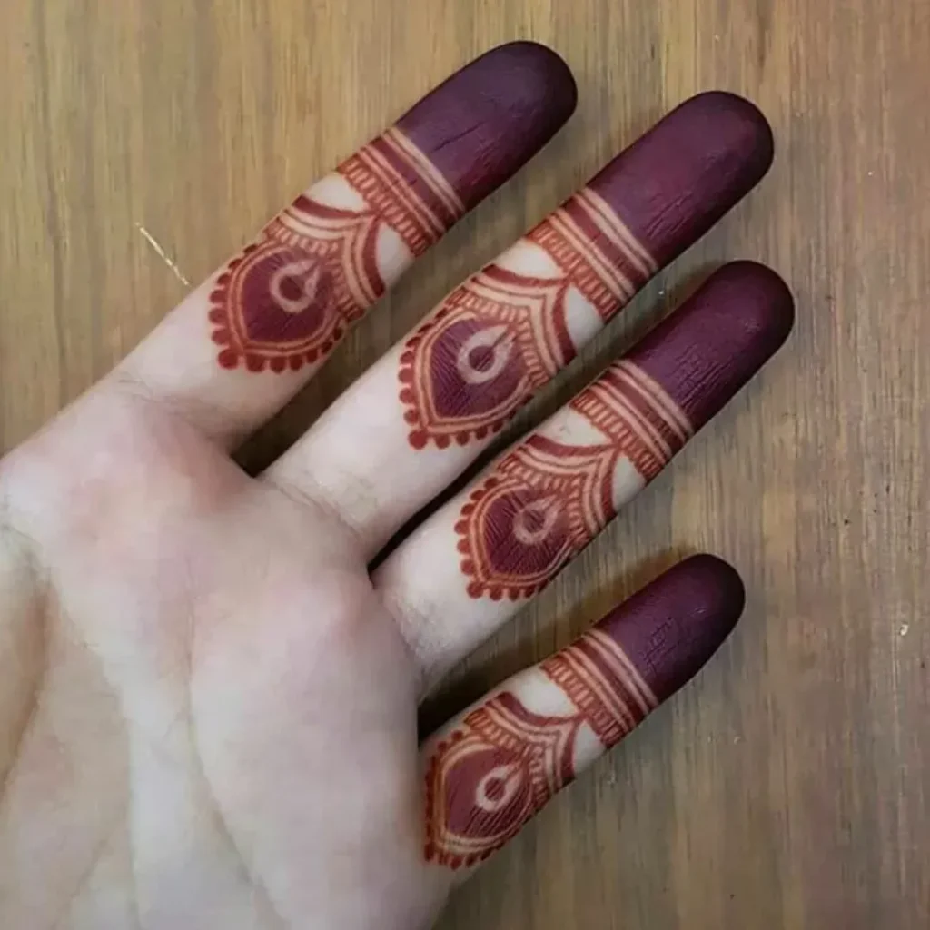 Royal Finger Mehndi Designs Photo