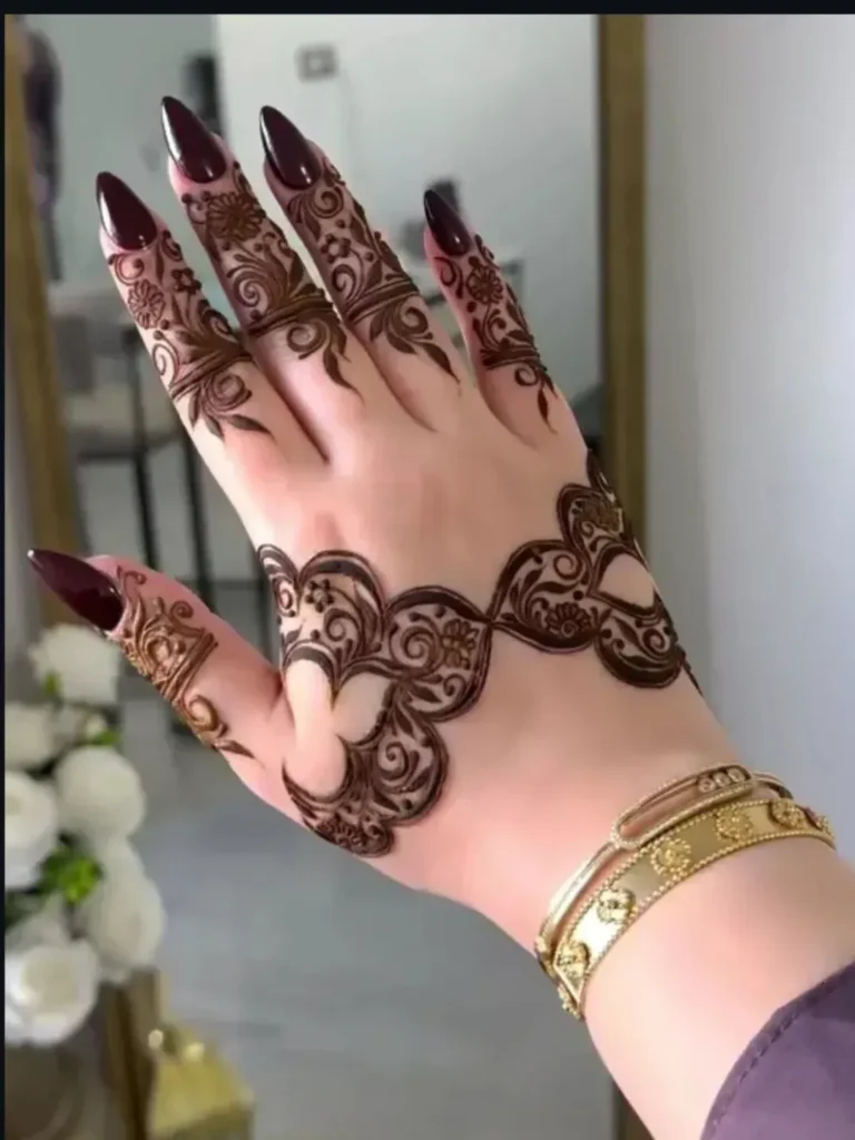 Royal Finger Mehndi Designs Photo
