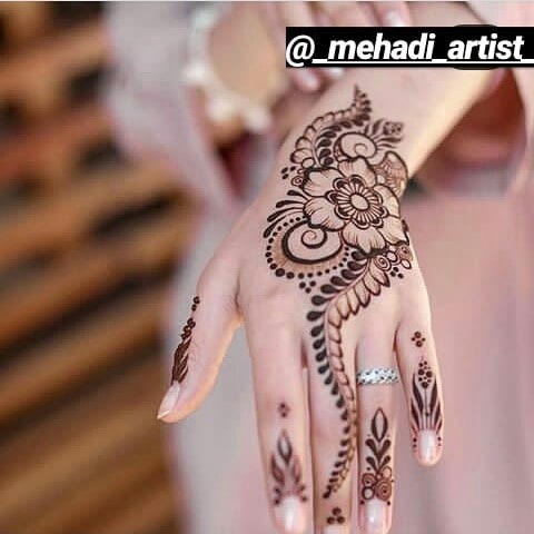 Royal Finger Mehndi Designs Photo