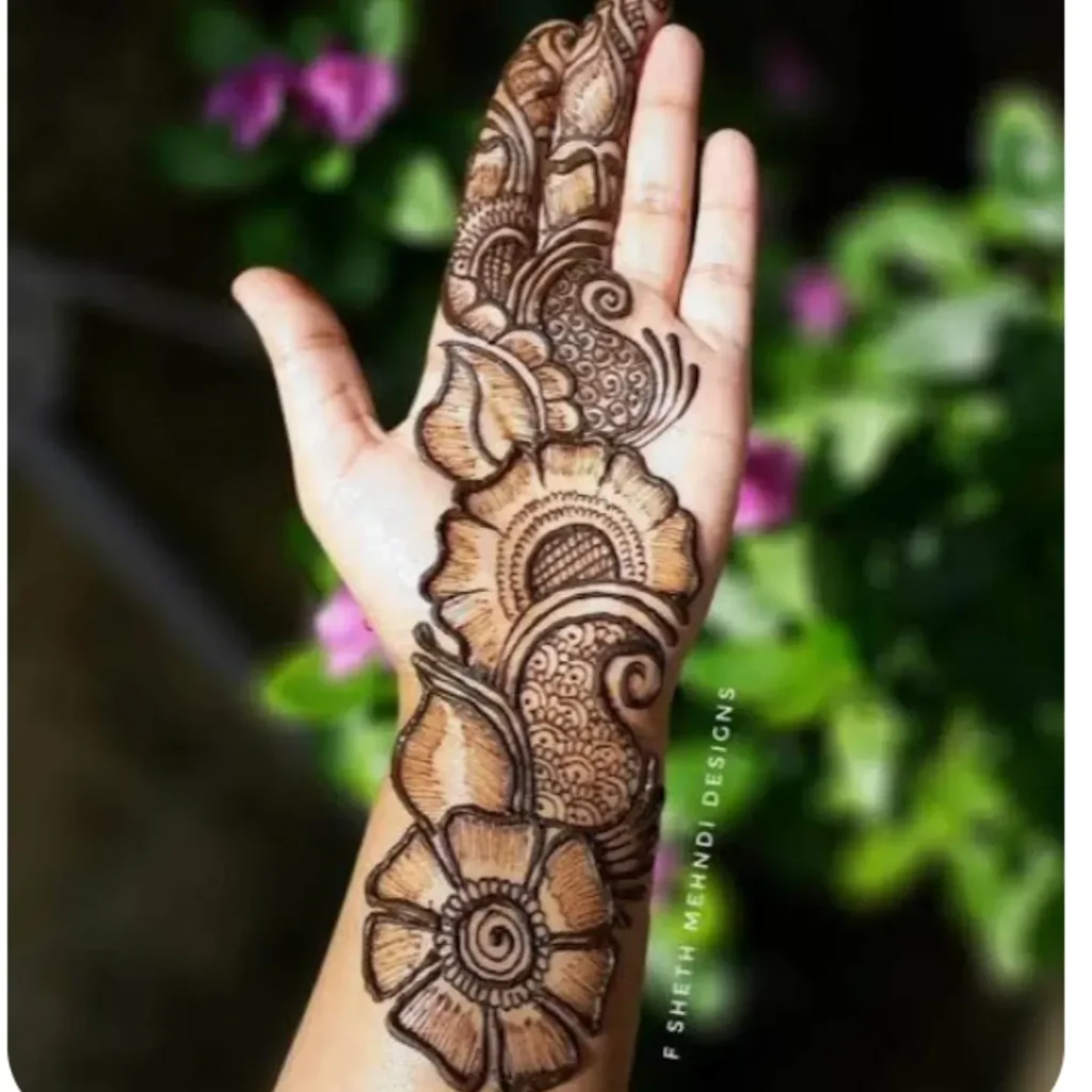 न्यू अरेबिक मेहंदी डिजाइन फोटो