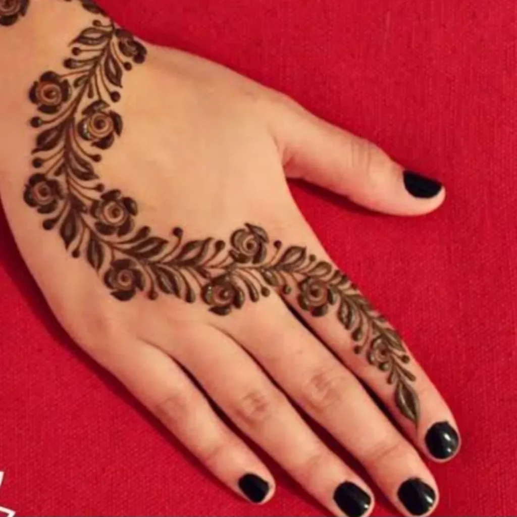 New arabic mehndi design photo