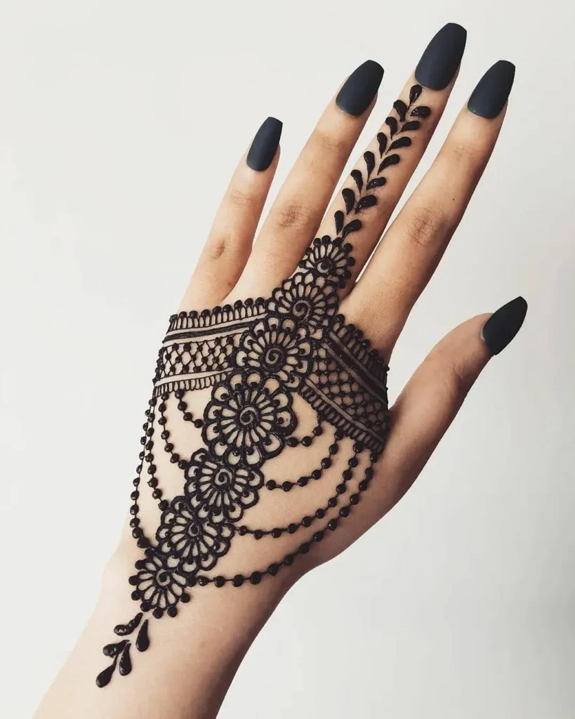 bel mehndi design
