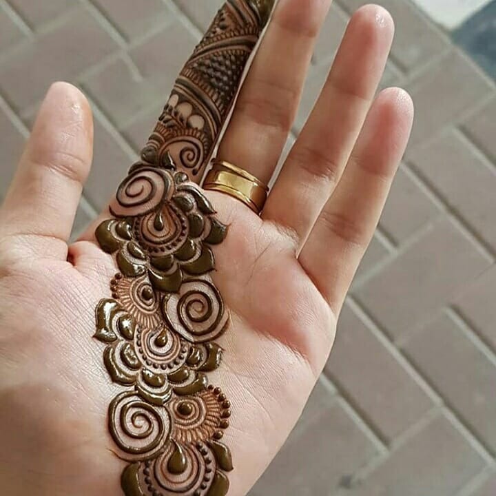 bel mehndi design